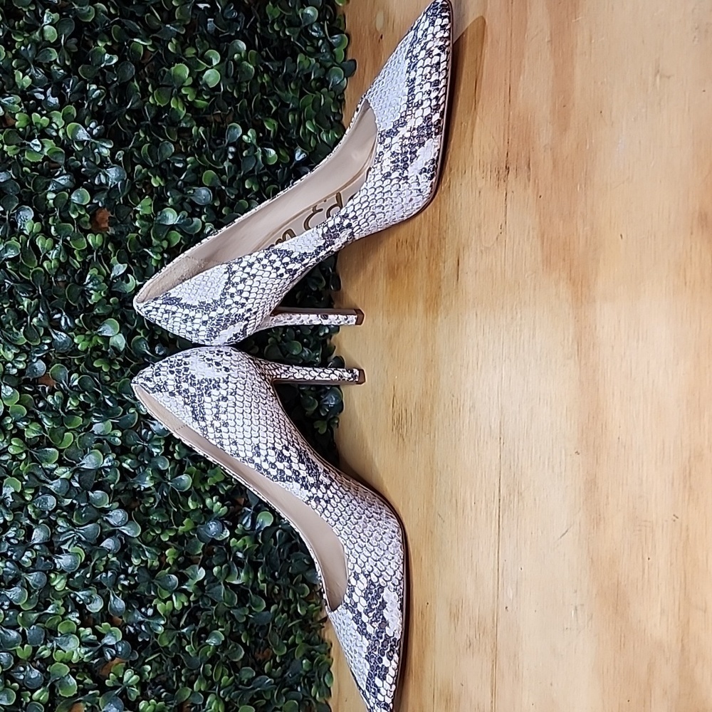Sam Edelman 3.5" High Heels | Size: 5 Womens | Snake Skin - Picture 3 of 7